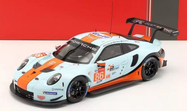 IXO-LEGT18008B - PORSCHE 911 RSR #86 Team GULF Racing driven by Wainwright/Barker/Davison at the 2018 24 Hours of Le Mans - 1