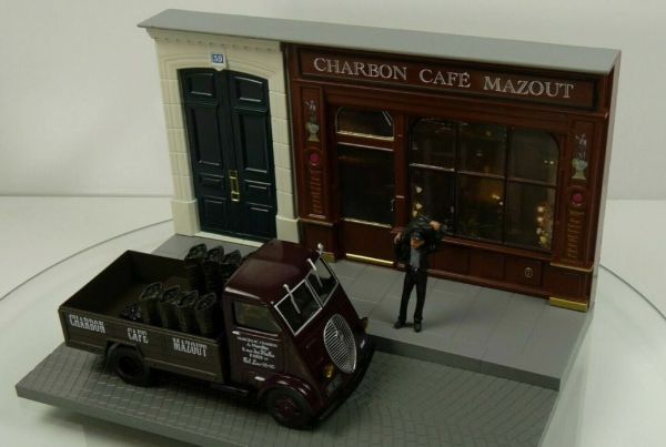 MAGDIOCHARBON - Diorama Charbon-Café-Mazout with PEUGEOT dma carrier - 1