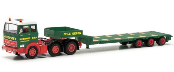 HERMS87MBS02617 - MERCEDES BENZ LPS 2032 6x2 with OEPEN 3-axle low loader - 1