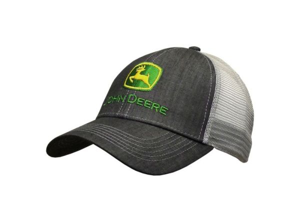 MC13080422CH - JOHN DEERE Commercial Brand Cap with Back Grey - 1