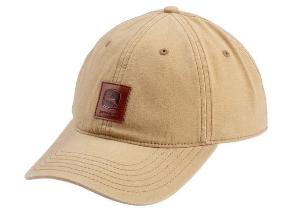 MC13080619CB - Cap with leather patch JOHN DEERE Beige - 1