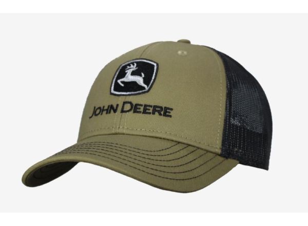 MC13080868OV - Cap with net back brand JOHN DEERE green - 1