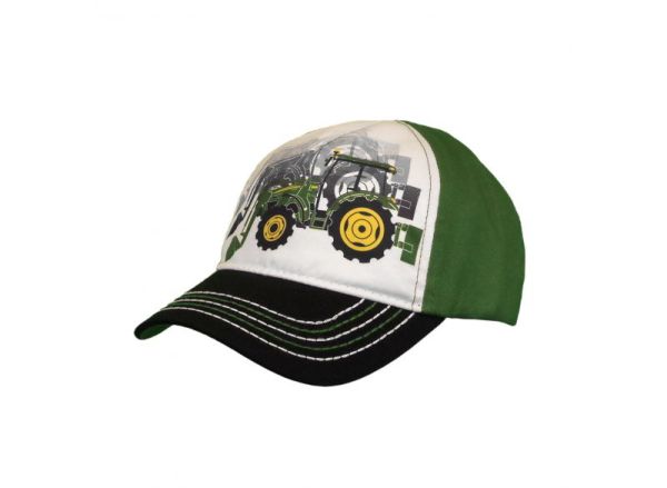 MC53080604BK - Kids cap JOHN DEERE white and green - 1