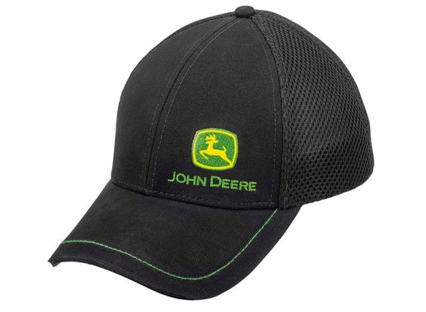 MCL201915011 - Black JOHN DEERE logo mesh cap - 1