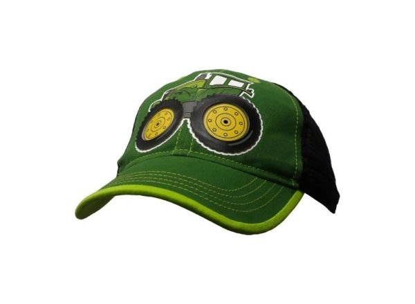 MCPBJSH963GT - Cap for children tractor JOHN DEERE green and black - 1