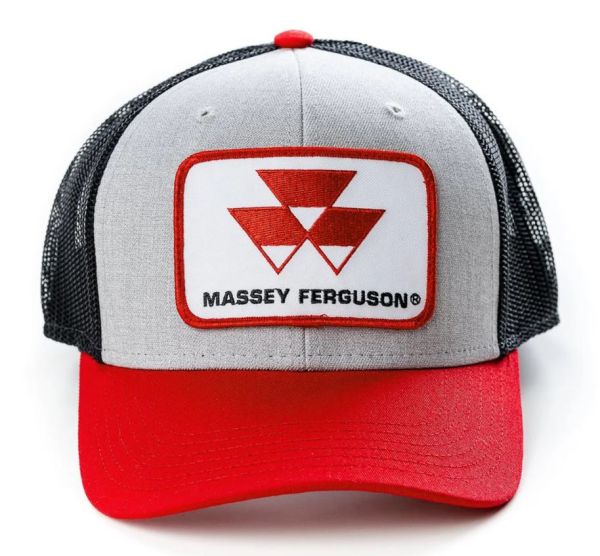 MF62 - MASSEY FERGUSON cap grey and red with black mesh back - 1