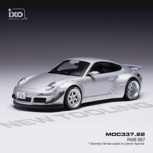 IXOMOC337.22 - PORSCHE RWB 997 metallic grey 1:43 - 1