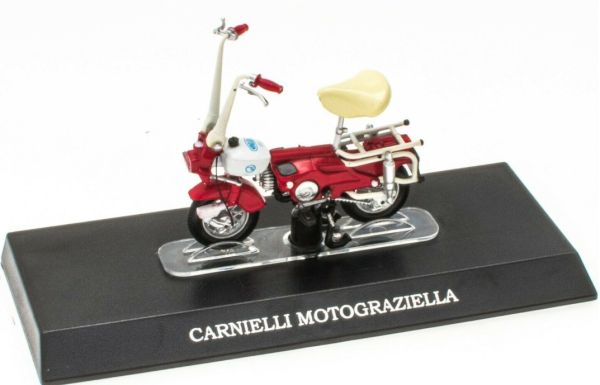 MAGMOT022 - Moped CARNIELLI Motograziella red and white - 1