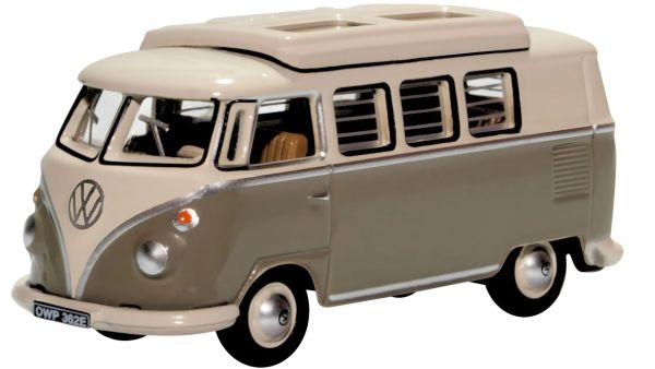 OXF76VWS006 - VOLKSWAGEN Type 1 Camper Mouse grey and pearl white - 1