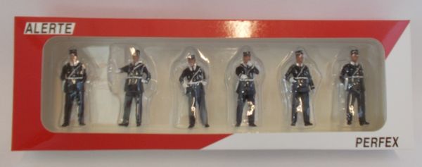 PER731 - 6 French Gendarmes Figurines 1960/1970 limited to 500 copies character height 4.5cm - 1