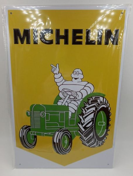 MAGPB208 - MICHELIN metal plate with tractor - 20x30 cm - 1