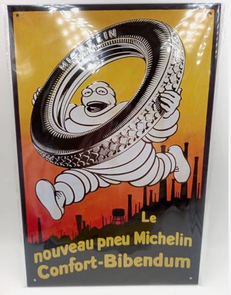 MAGPB215 - Vintage metal plate MICHELIN tyres - 20x30 cm - 1