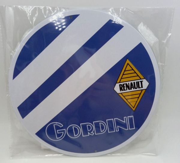 MAGPB227 - Round metal plate - RENAULT Gordini - Ø20 cm - 1