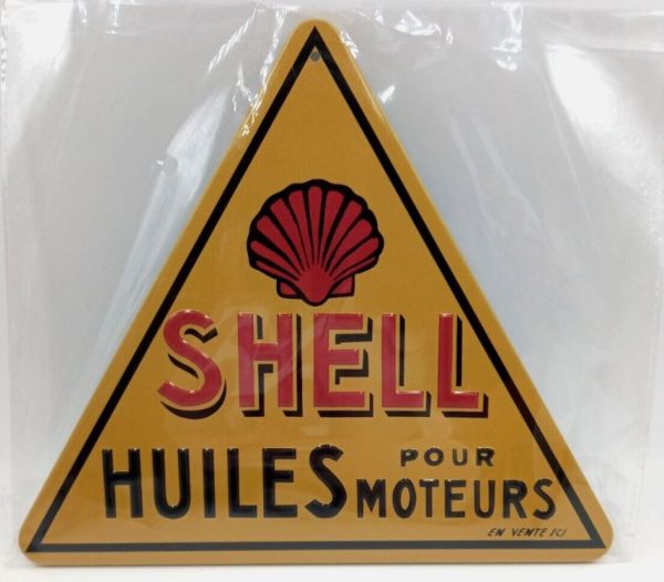 MAGPB230 - Triangle metal plate - SHELL Motor oils - 1