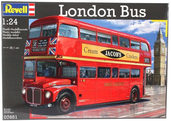 REV07651 - London bus model to mount and paint paint and glue not inclued - 1