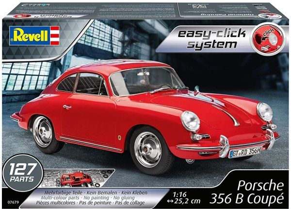 REV07679 - PORSCHE 356B model to be assembled and painted glue and paint not included - 1