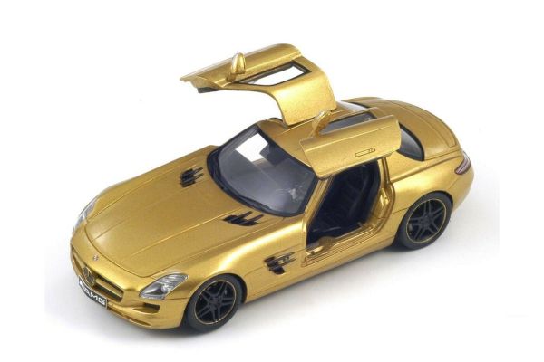 SPAS1023 - MERCEDES SLS AMG with open doors 2009 Gold - 1