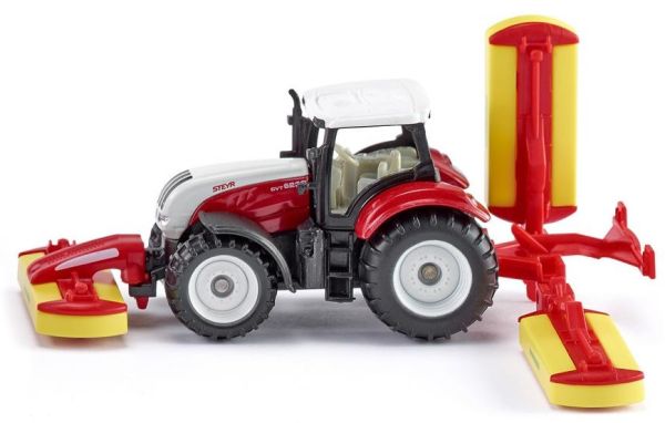 SIK1672 - STEYR 6230 CVT with front and rear mower POTTINGER - 1