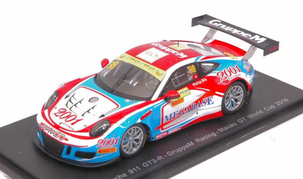 SPASA118 - PORSCHE 911 GT3 #98 Macau GT World Cup 2016 Ma Ching Yeung Philip - Limited to 300 copies. - 1