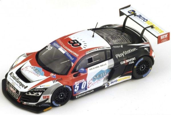 SPASF076 - AUDI R8 LMS Ultra S.Loeb Rg #50 1st C2 Ledenon GT Tour 2014 Beltoise A.Beltoise/ R.Berville - 1