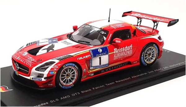 SPASG129 - MERCEDES SLS AMG GT3 Black Falcon #1 2nd ADAC 24h Nurburgring 2014 J.Bleekemolen/ A.Simonsen/ C.Menzel/ L.D.Arnold - Limited to 750 copies. - 1