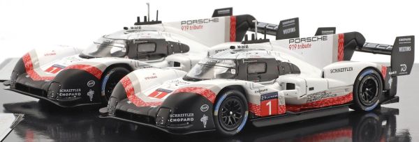 IXO-SP919-SET1 - 2 PORSCHE 919 Hybrid #1 and #2 tribute set Nurburgring and SPA lap record 2018 - 1