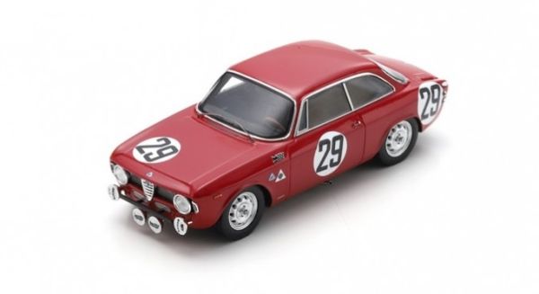 SPA100SPA09 - ALFA ROMEO 1600 GTA #29 2nd 24H Spa 1966 E.Pinto/J.Demoulin - Limited to 324 ex. - 1