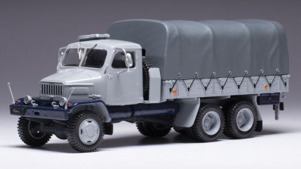 IXOTRUD005 - PRAGA V3S & 6 WD 6x6 straight truck with tarpaulin 1962 grey - 1