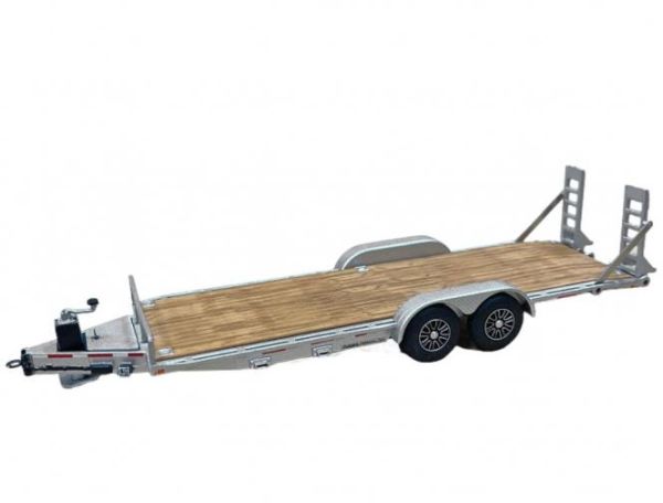 WBR031-2000 - Car trailer MIRSBERGER 2 Axles Silver - 1