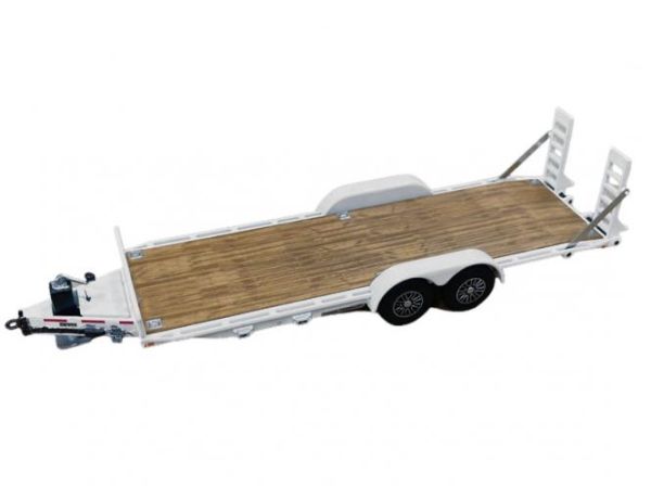 WBR031-2001 - Carrier trailer MIRSBERGER 2 Axles white - 1