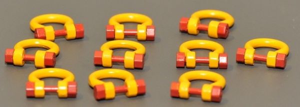 YCC636-2 - 10 shackles - 200 tons yellow - miniature - 1