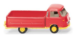 WIK027004 - Red and yellow 4x2 flatbed truck