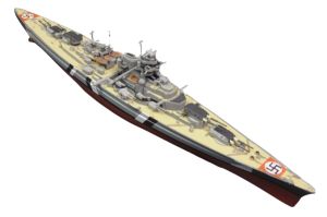 AKI0284 - German Battleship - Warship - Bismarck 1941