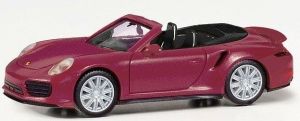 HER038928-002 - PORSCHE 911 Turbo Cabrio red metallic