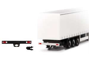 HER054515 - Trailer bumper with hitch - 2 white and 2 black