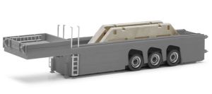 HER076418-003 - Trailer for concrete slab - with 4 roof parts