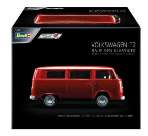 REV01034 - Advent calendar 2021 - VOLKSWAGEN T2 bus with painting to be assembled