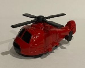 NEW01277D - Friction Red Helicopter