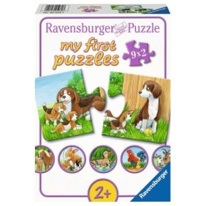 RAV05072 - My first puzzles - 9 Puzzles 2 pieces - Families of farm animals