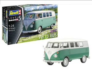 REV07675 - VOLKSWAGEN T1 Green and white bus to assemble and paint