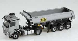 NZG1002/55 - MERCEDES-BENZ Arocs 4x2 grey with MEILLER skip