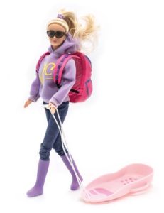 JC10022 - Doll with sledge 28cm