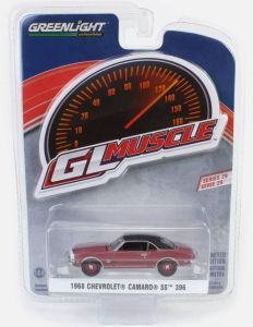 GREEN13360-A - CHEVROLET Camaro S 396 1968 burgundy from the GL MUSCLE series in blister pack