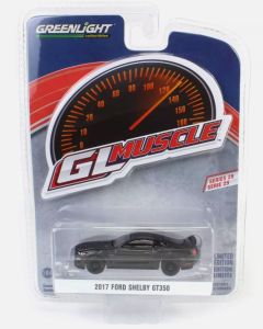 GREEN13360-F - FORD SHELBY GT350 2017 black from GL MUSCLE series in blister pack