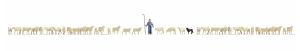 NOC16162 - XL boxed set - 37 sheep and shepherd