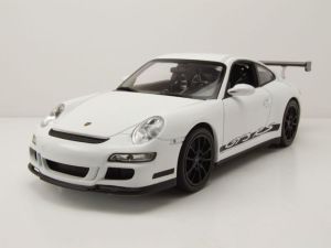 WEL18015BLANC - PORSCHE GT3 rs 2007 White with black wheels