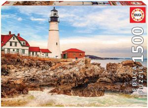 EDU17978 - Puzzle 1500 pieces lighthouse and rocks