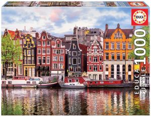 EDU18458 - 1000 Piece Jigsaw Puzzle Dancing houses in Amsterdam