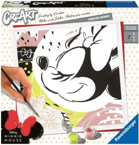 RAV201266 - CreArt DISNEY Timeless Minnie with paint 20x20 cm