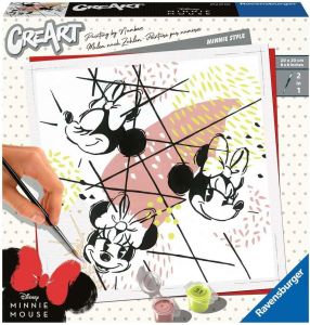 RAV201273 - CreArt DISNEY Minnie Style with paint 20x20 cm